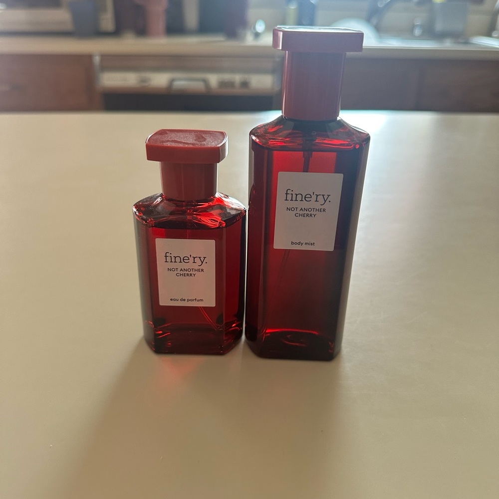 Finery Red Perfume and Body Mist Set NOT ANOTHER CHERRY